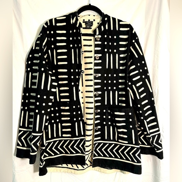 Sam Hilu Jackets & Blazers - Vintage SAM HILU’S CLASSIC REVERSIBLE MADE ART TO WEAR JACKET WOMENS SIZE L